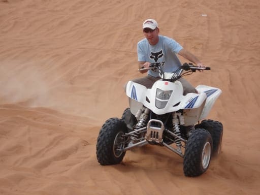 Eddie on sand dunes