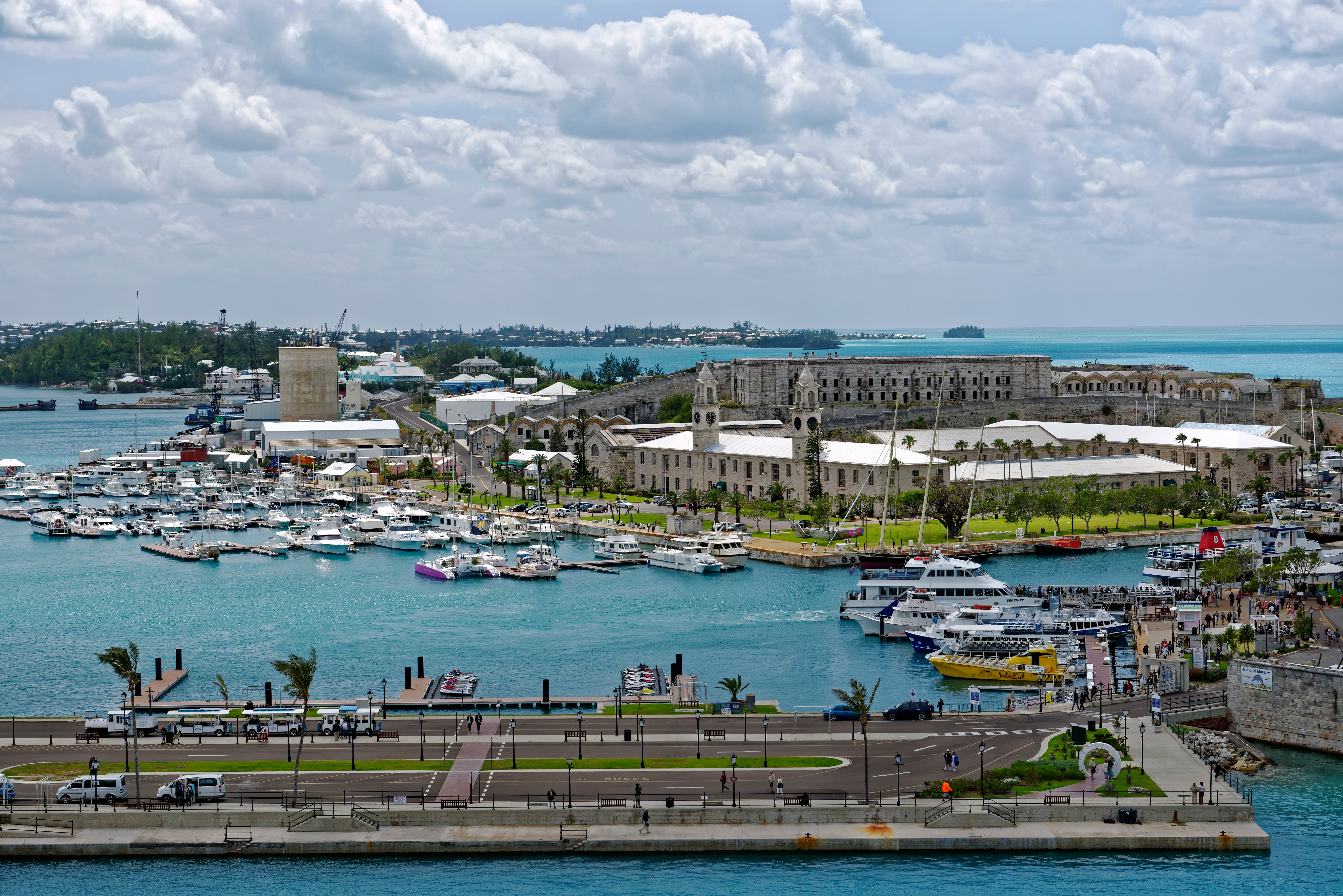 Busy yet beautiful city in the Caribbean